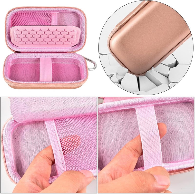 GWCASE Hard Case Compatible with SanDisk Extreme PRO 500GB 1TB 2TB 4TB Portable External SSD. Carrying Travel Holder for Crucial X8 Solid State Drive (Box Only)-Rose Gold - Image 3